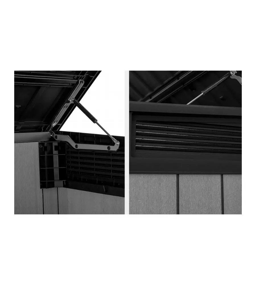 KETER - PORTA ATTREZZI MULTIUSO IN RESINA "GRANDE STORE" - 2020 LT 190.5x109.3x132.5 CM GRIGIO